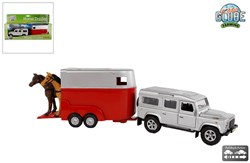 Kids Globe Land Rover met paardentrailer