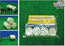 Kids Globe balles d'ensilage rondes 4 pcs 1:32