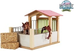 Kids Globe Horses horsebox 1:24 rose