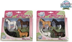 Kids Globe chevaux set de jouets 4 pièces échelle 1:32 plastique