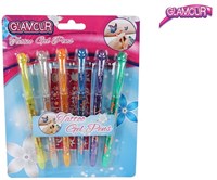 Set de stylos tatouage paillettes multicolore 6 pièces jouet créatif