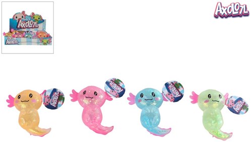 Axolotl sugar jouet à presser silicone 11cm coloré