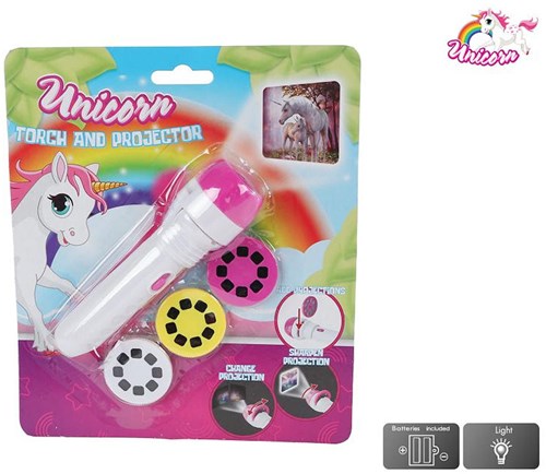 Unicorn projector 24 afbeeldingen met zaklamp 11,5cm