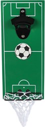 Décapsuleur Football vert bois/métal 12x28x7cm cadeau foot