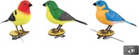 Van Manen oiseau jouet Singing Bird rouge vert bleu plastique