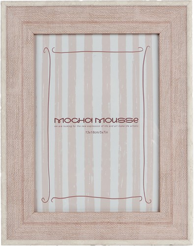 Van Manen cadre photo vieux rose polystone 13x18 cm décoratif