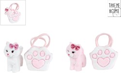 Take Me Home poes in tasje pluche 2ass 20cm