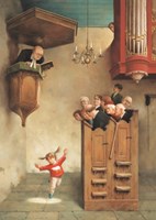 Art Revisited puzzle Dansje in de Kerk - Marius van Dokkum 1000 pièces puzzle d'art-2