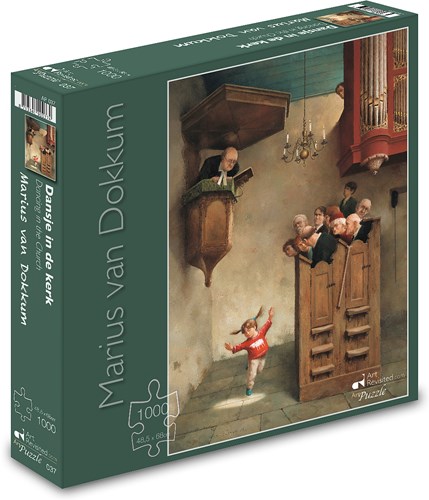 Art Revisited puzzle Dansje in de Kerk - Marius van Dokkum 1000 pièces puzzle d'art