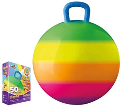 Gebro Harlekijn Skippybal Rainbow 50 cm. 6+