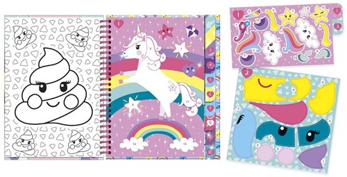Autocollant licorne sur carnet de chiffres 072008-2