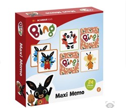 Twisk Bing maxi jeu de mémoire - jouet éducatif - 24 grandes cartes