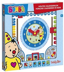 Bambolino Toys Bumba horloge calendrier en bois jouet éducatif enfants