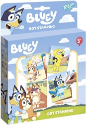 Totum Bluey jouet créatif marqueurs dot stamping avec pochoirs