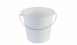 Seau plastique 10 litres rouge avec anse en fer nettoyage