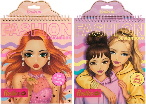Besties Fashion Designer Boek Neon - 20 vellen