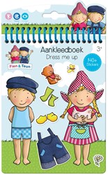 Bambolino Toys livre d'autocollants habille Fien & Teun dress me up créatif