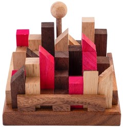 Longfield Games puzzle en bois City - casse-tête urbain stimulant