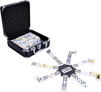 Engelhart Games Domino Mexican Train Double 12 Coffret Aluminium Luxe-3