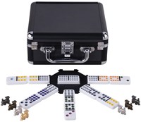 Engelhart Games Domino Mexican Train Double 12 Coffret Aluminium Luxe
