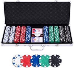 Engelhart Games set poker mallette argent 500 jetons 11,5g jeu poker