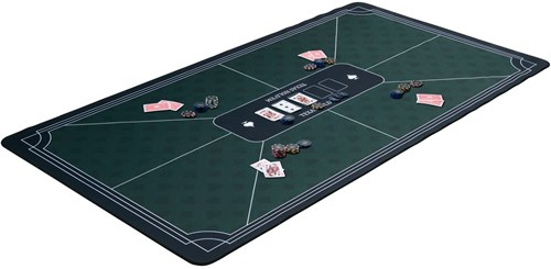 Engelhart Games tapis de poker vert 138x79cm - tapis de jeu professionnel