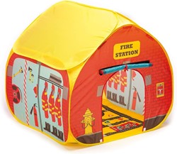 Caserne de pompiers Pop It Up - Tente de jeu avec fond imprimé - Montage et démontage rapides grâce au mécanisme pop-up - Pour garçons et filles