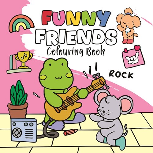 Twisk livre de coloriage Happy Friends Cozy 12 pièces détente créative Harlekijn Cozy 1: Kleurboek Happy Friends -2