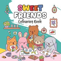 Twisk livre de coloriage Happy Friends Cozy 12 pièces détente créative Harlekijn Cozy 1: Kleurboek Happy Friends 