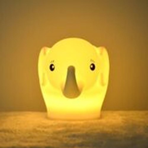 Nachtlamp silicone Olifant. 1+