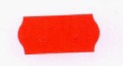 Autocollant hobby étiquette 2612 rouge fluo permanent 6 rouleaux 1500 pcs