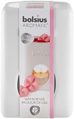 Bolsius brûleur à parfum en céramique blanc - diffuseur d'arôme élégant pour la maison