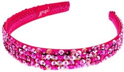 Souza for Kids diadème Désirée fuchsia - accessoire cheveux paillettes