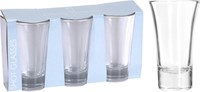 Borrelglas set verres à shot 80ml transparent - 3 pièces verre