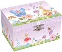 Harlekijn boîte à bijoux boîte à musique fées avec fleurs et mélodie Twinkle Twinkle