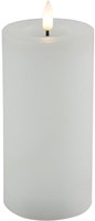Countryfield bougie LED pilier rustique blanche 15cm - éclairage d'ambiance