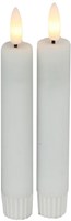 Countryfield bougies LED de table blanches 15cm 2 pièces - éclairage d'ambiance