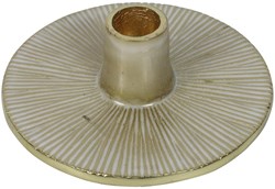 Countryfield bougeoir jouet décoration blanc or 14x14x4cm carton