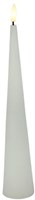 Countryfield bougie LED cône jouet rustique blanc 29,5cm décoration
