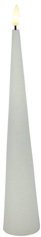 Countryfield bougie LED cône jouet rustique blanc 29,5cm décoration