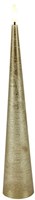 Countryfield bougie LED cône jouet rustique or 25cm décoratif