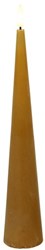 Countryfield bougie jouet LED cône rustique 5x5x25cm ambre décoration