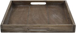 Countryfield plateau jouet carré Claudina 30cm marron carton