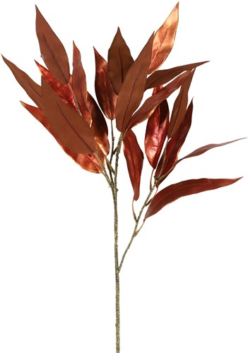 Countryfield fleur artificielle eucalyptus décorative cuivre métallique 70cm
