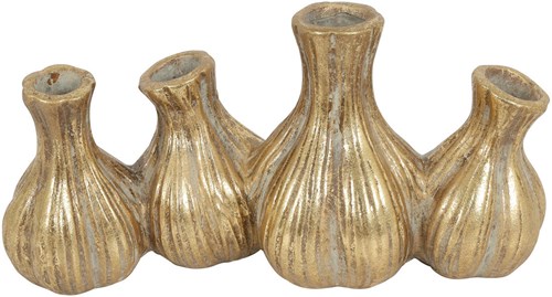 Countryfield vase Fabio doré forme boule céramique décoration 14cm