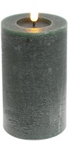Countryfield bougie LED pilier rustique décoration jouet 7,5x12,5cm vert