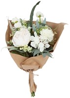 Countryfield bouquet artificiel fleurs Monique blanc décoration 42x20x20cm