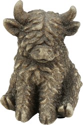 Cilgro peluche vache Highland écossaise assise Yuki XXS 7,5x10,5cm décoration