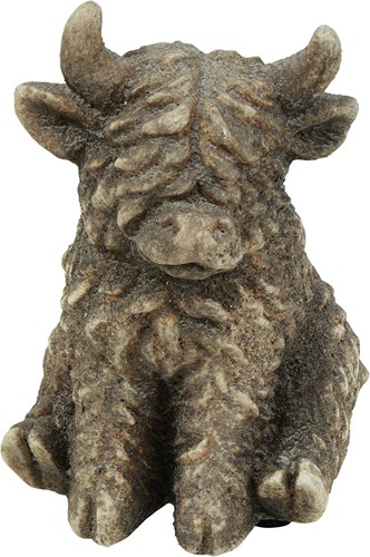 Cilgro peluche vache Highland écossaise assise Yuki XXS 7,5x10,5cm décoration
