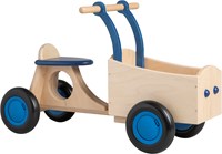 Van Dijk Toys Vélo cargo pour enfants en bois à partir de 1 an - Bleu (Qualité de la garde d'enfants)-2